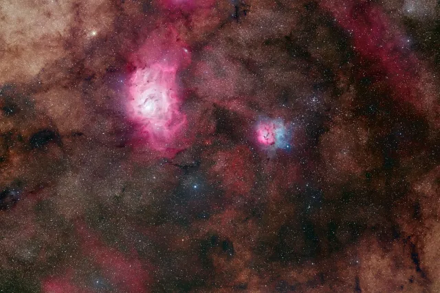 The Lagoon and Trifid Nebula — M8 M20 M21